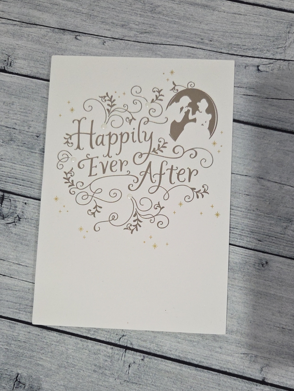 Disney Hallmark White Cinderella Greeting Card For Decor